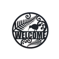 Acrylic New Zealand Welcome Sign – 30cm & 40cm | Kiwi & Fern Design