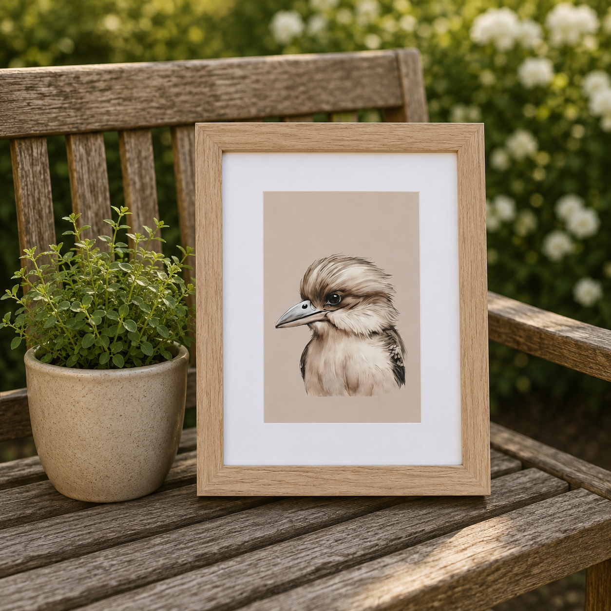 Australian Kookaburra Artwork – Wildlife Nursery Décor